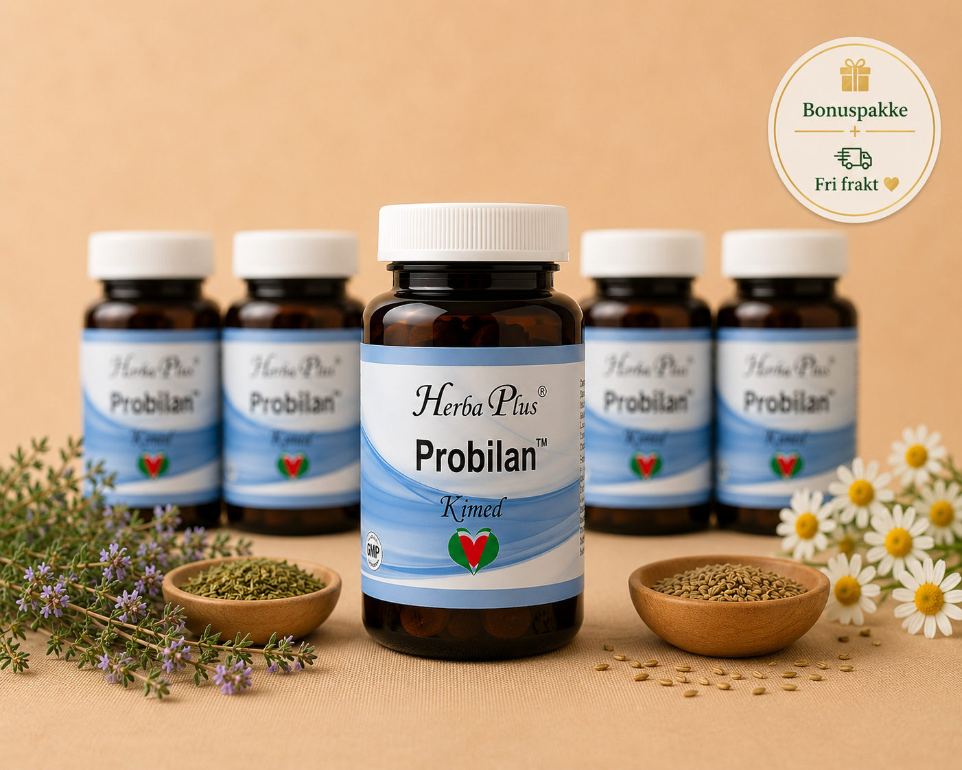 Herba Plus Probilan -Balanserer tarmfloraen- 6 for 5