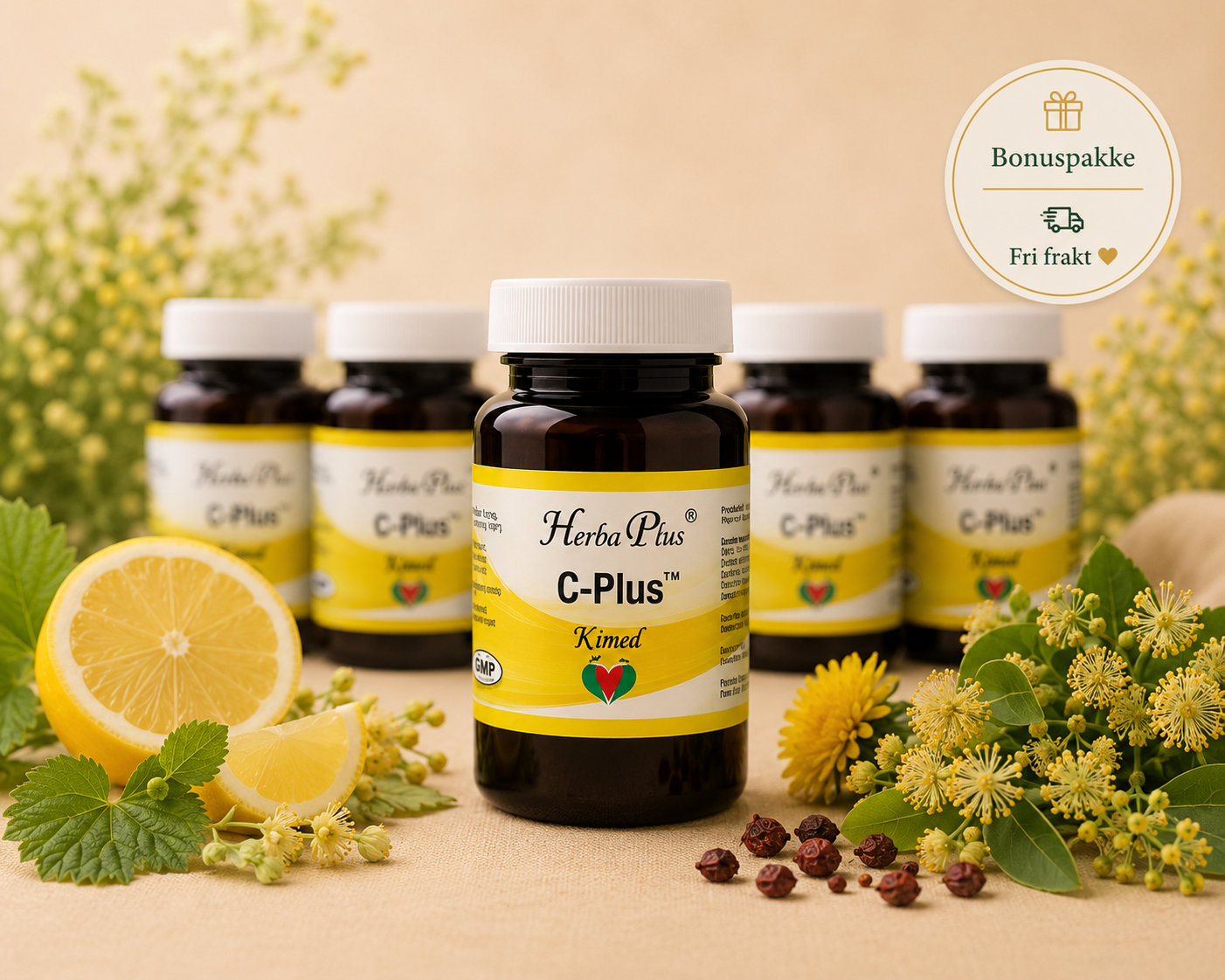 Herba Plus C-Vitamin 6 for 5