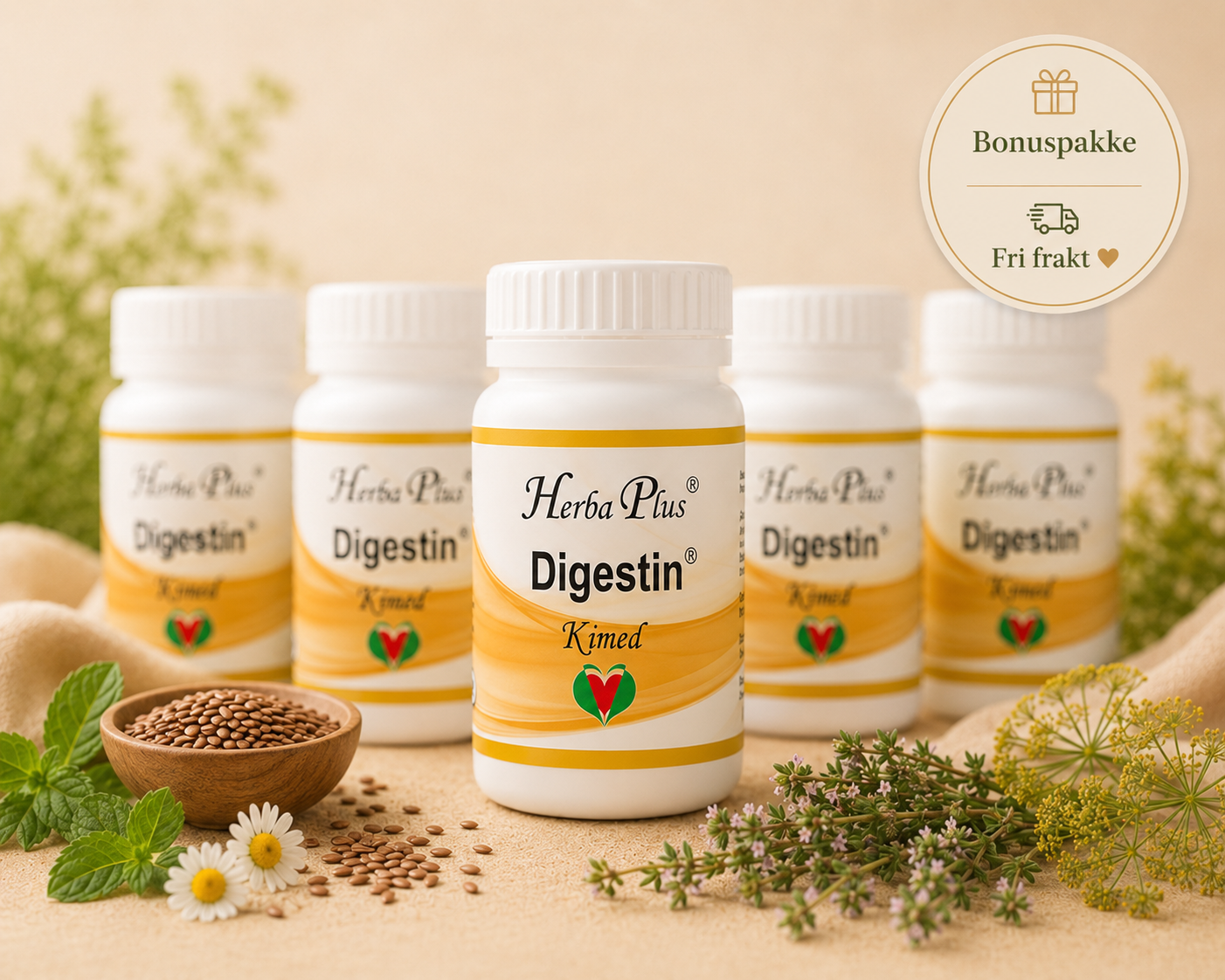 Herba Plus Digestin -mage og fordøyelse- 6 for 5