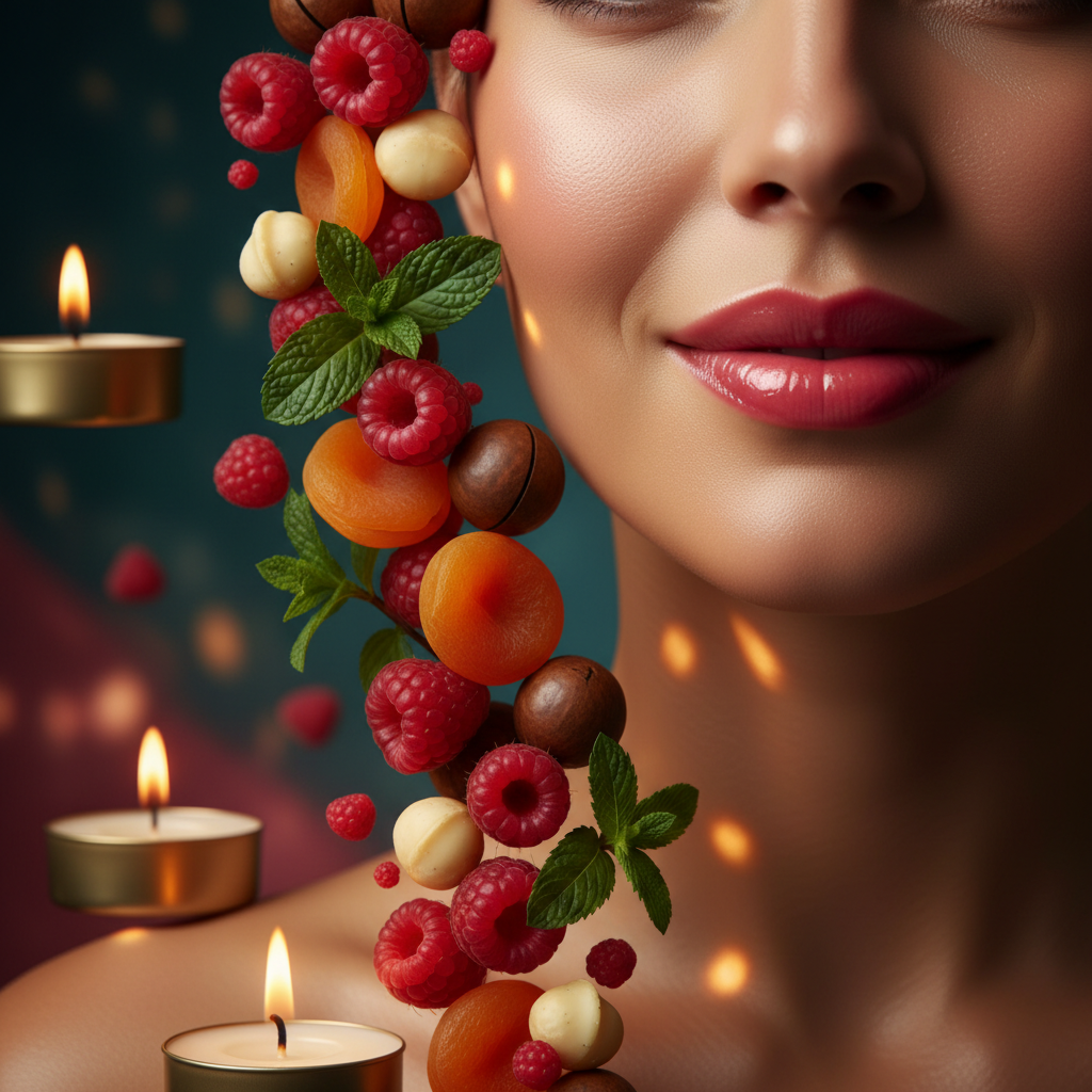 Glossy, plumpe lepper – naturlig leppeolje stemningsbilde