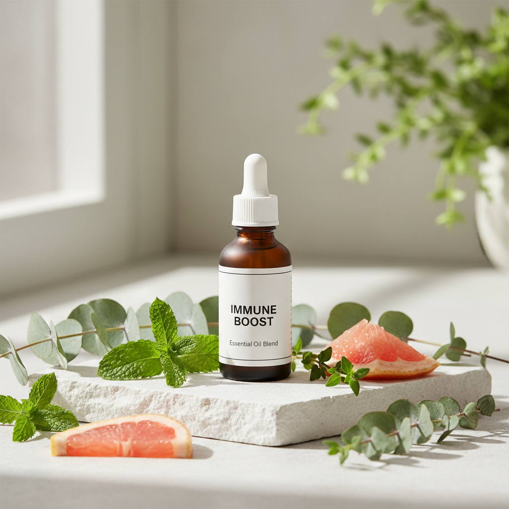Herba Plus Imurol eterisk olje-blend med peppermynte, eukalyptus og grapefrukt