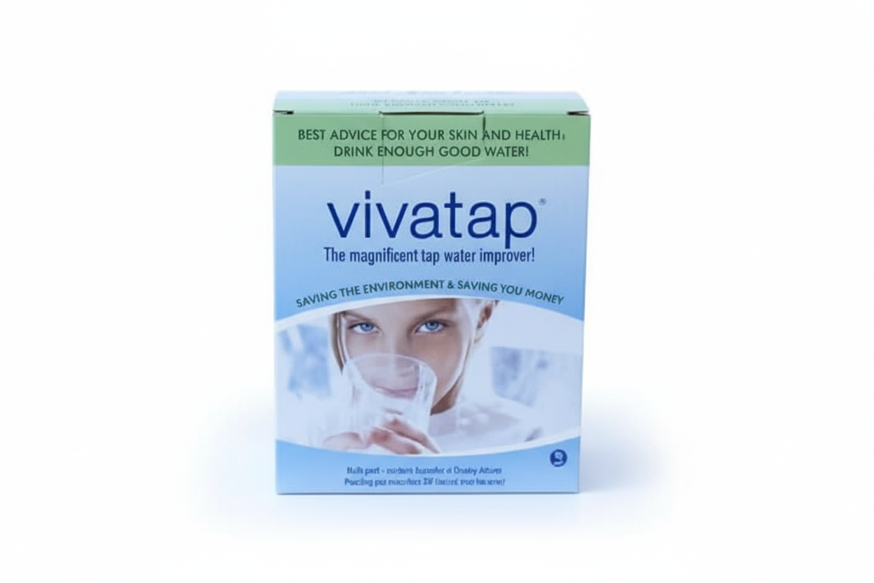 Vivatap én kartong hvit bakgrunn