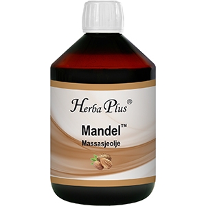 Vegetabilsk olje av mandelnøttekjerner (Prunus dulcis).
100 % ren, vegetabilsk olje. 100 ml.