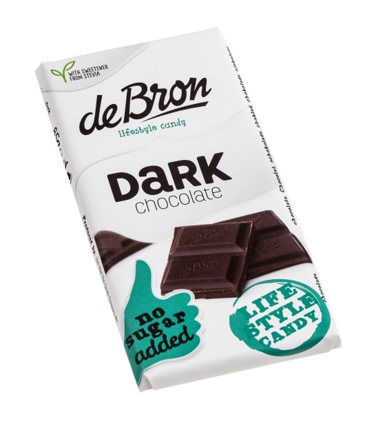 Mørk sjokolade - Ikke tilsatt sukker - Søtet med søtningsstoffer