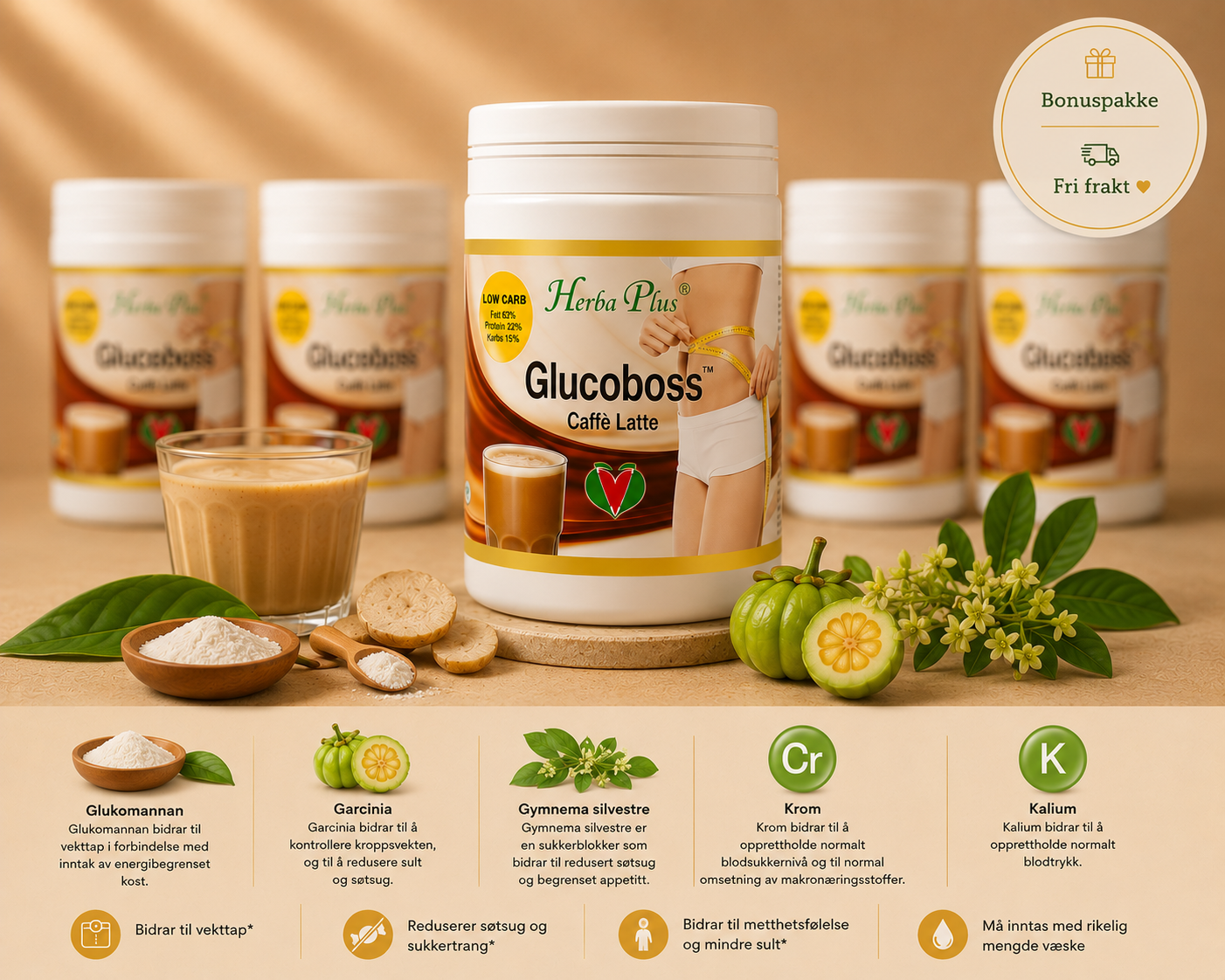 Herba Plus Glucoboss - Choco Shake 6 for 5