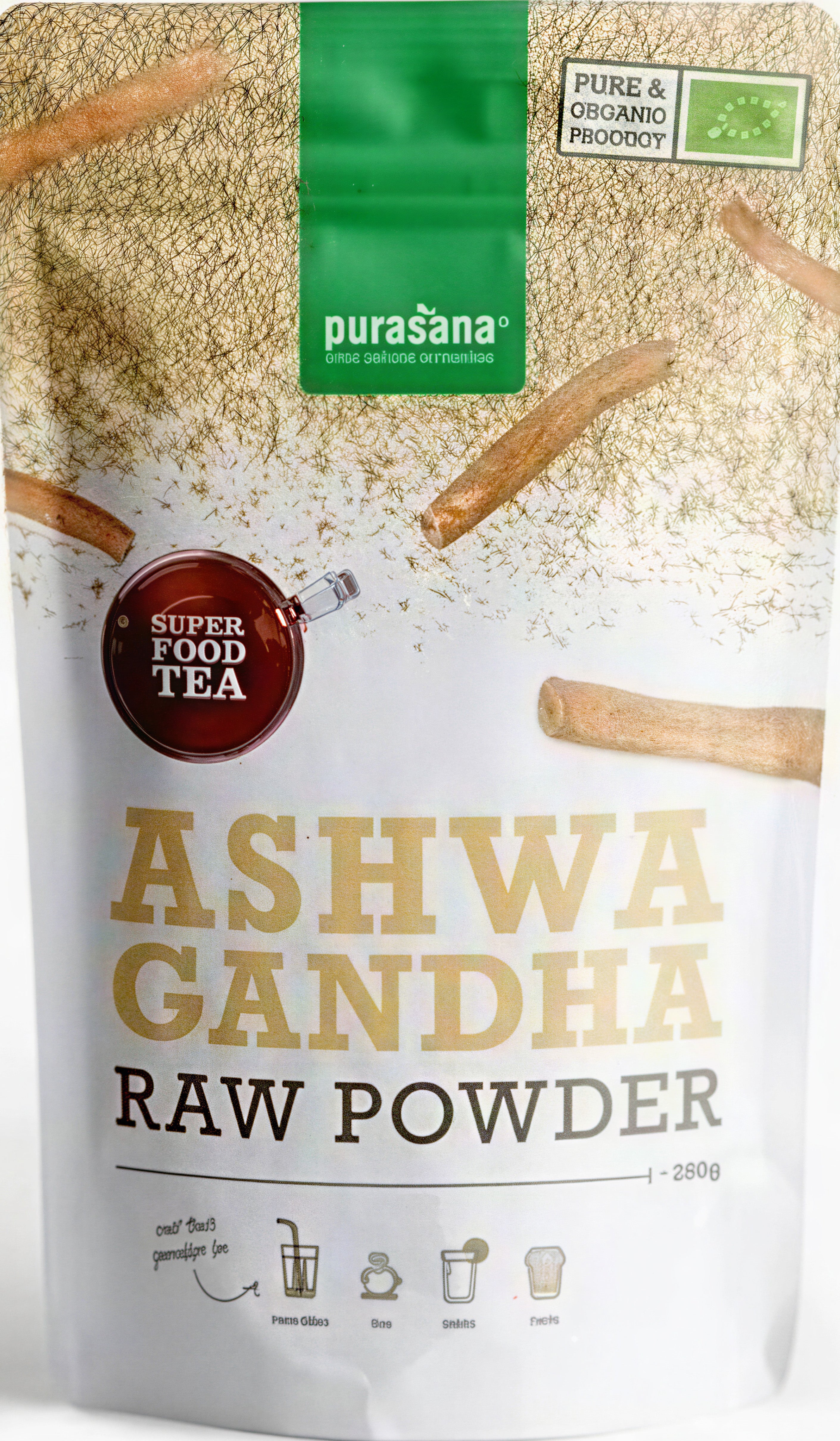 Purasana Ashwagandha Pulver Øko 100g