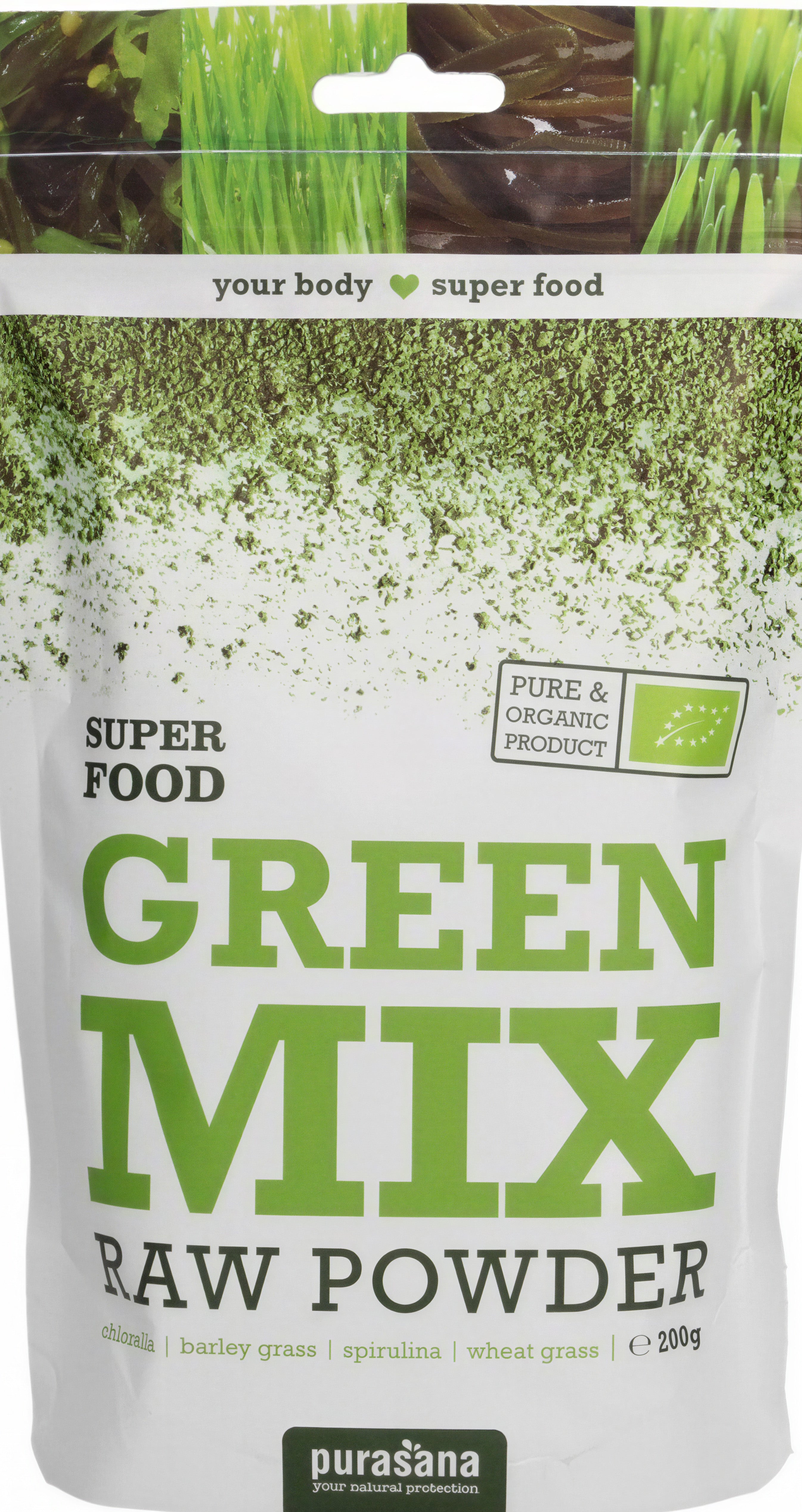 Purasana Green Mix Pulver Øko 200g